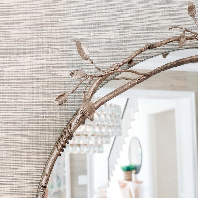 Aged Gold Lennox Vine and Leaf Wall Mirror For Sale In Dallas - Image 6 of 12
