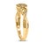 14K Yellow Gold Plated .925 Sterling Silver 1/10 Cttw Round-Cut Diamond Composite Halo Engagement Ring (I-J Color, I3 Clarity)- Size 8 For Sale - Image 4 of 7