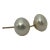 14k Button Cultured Pearl Studs Earrings - 2 Pieces For Sale