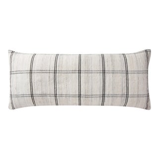 Amber Lewis x Loloi Bell Black / White 13'' x 35'' Cover with Down Pillow For Sale