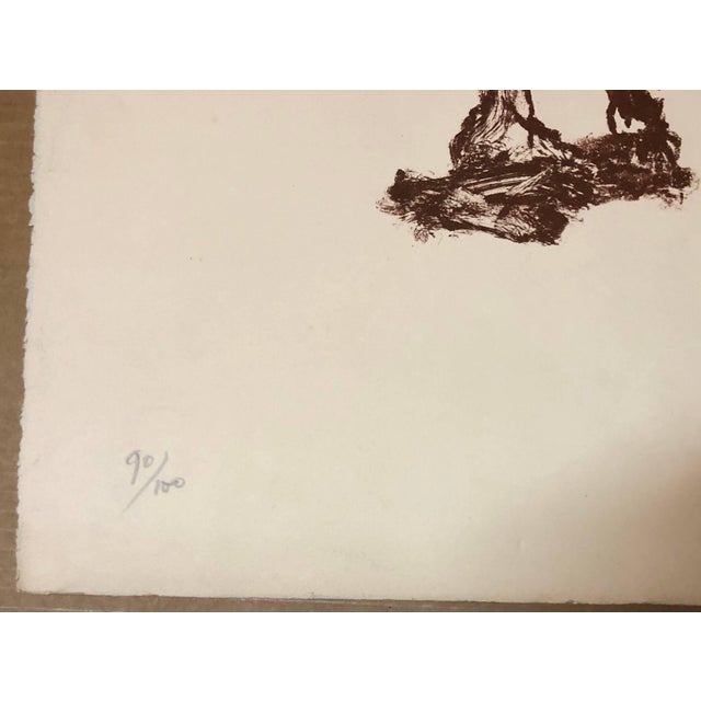 Modern Jacques Lipchitz, Large French Modernist Cubist Lithograph Pencil Signed For Sale - Image 3 of 3