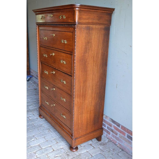 Antique Oak Chiffonier with Secretary, 19th Century For Sale - Image 10 of 12