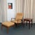 Selig 1960s Danish Modern Oak Reclining Lounge Chair Ottoman Set by Ib Kofod-Larsen For Sale - Image 4 of 11