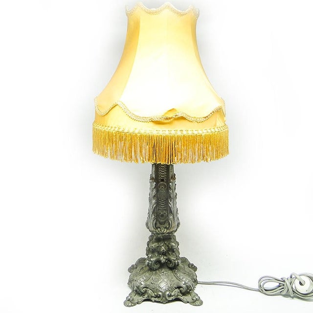 Metal Art Deco Table Lamp, France, 1890s For Sale - Image 7 of 16