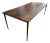 91” Custom Solid Alder Dining Table With Hand-Forged Iron Tapered Legs | Elegant Rustic European For Sale