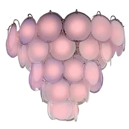 Murano Disc Chandelier from Vistosi, 1970s For Sale