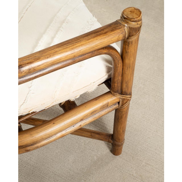 Pair of McGuire Organic Modern Rattan and Cane Armchairs For Sale - Image 15 of 18