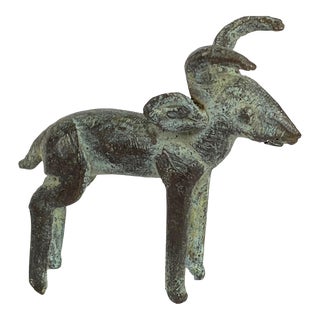 African Lobi Bronze Ram / Gold Weight For Sale