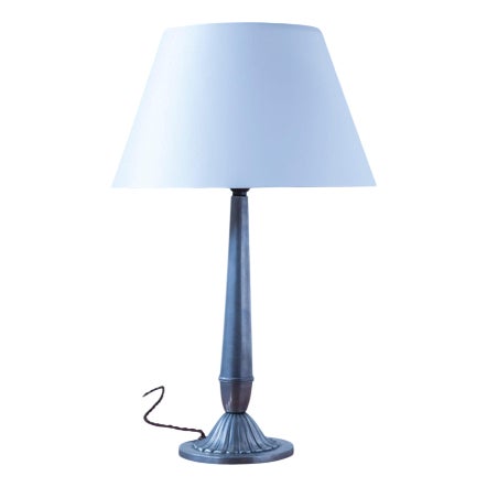 Swedish Grace Pewter Table Lamp, 1931 For Sale