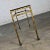 Mid-Century Modern Modern Iron Console Sofa Table With Gold Hammered Look & Smoked & Beveled Glass Top For Sale - Image 3 of 13