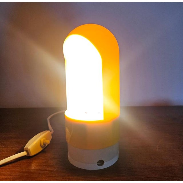Yellow Mid-Century Space Age Astronaut Table or Wall Lamp, Italy, 1970s For Sale - Image 8 of 12