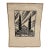 Vintage “Haunted House“ Otheto Artisan Relief Print For Sale