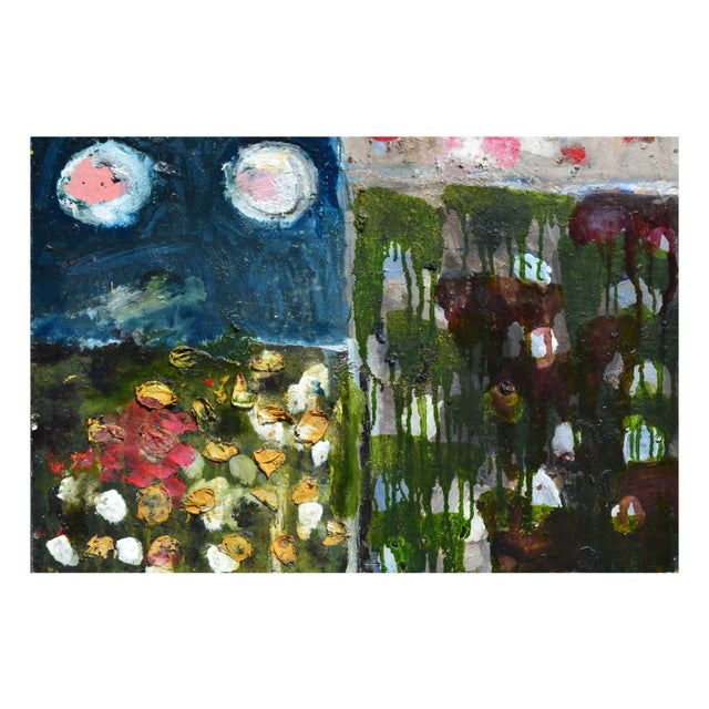 Abstract Quadrants With Flower Petals - Abstract Impressionist San Francisco School by Kristin Cohen For Sale - Image 3 of 3