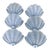 Art Deco Clam Shell Wall Lights, 1930s, Set of 6 For Sale