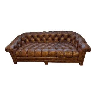 Attributed to Schafer Brothers Vintage Chesterfield Sofa - Mid-20th Century For Sale