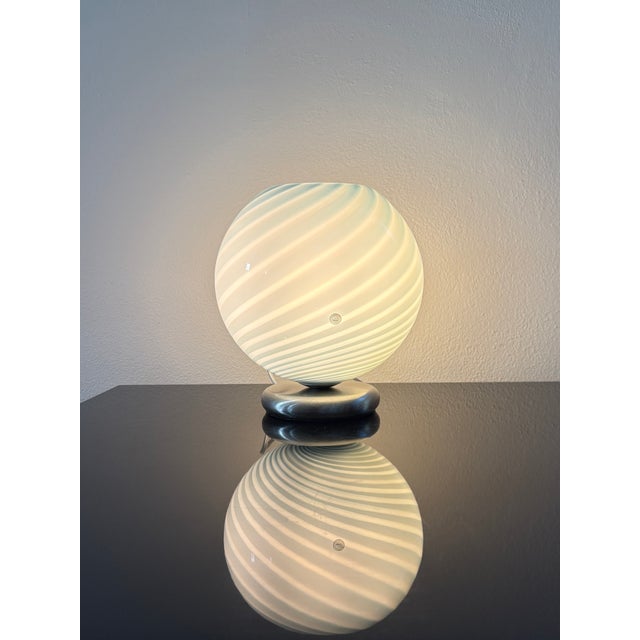 Acquarius 20 Table Lamp in Swirl Glass Rigadin Murano Glass from La Murrina, 1990s For Sale - Image 6 of 13
