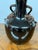 Brown Antique Replica Chinese Dark Glaze Twin-Handle Floral Pottery Vase For Sale - Image 8 of 12