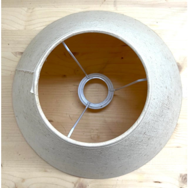 Cream Table Lamp by Yaacov Kaufmann for Lumina For Sale - Image 8 of 11