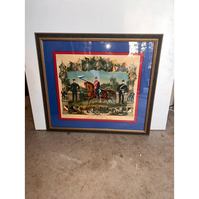 Great example of an officers commission honored in this photo painting. Great piece to add to collection.