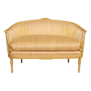 Louis XVI Style Canapé Corbeille Settee For Sale