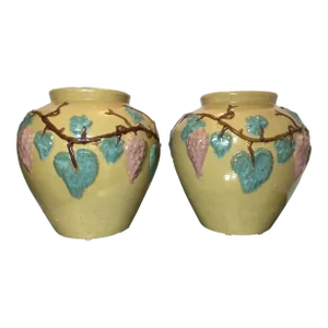 Pair of Vintage Ceramic Vases or Planters