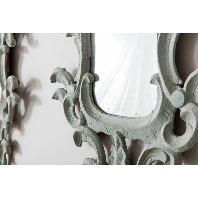 19th Century Italian Painted Venetian Mirror Appliqués - a Pair For Sale In Wichita - Image 6 of 13