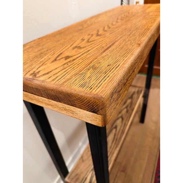 Vintage Industrial Chicago Made Bar or Console Table For Sale In Chicago - Image 6 of 8