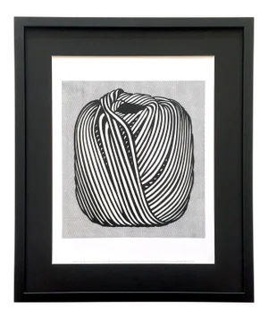 Roy Lichtenstein Estate Framed Pop Art Lithograph Print " Ball of Twine " 1963