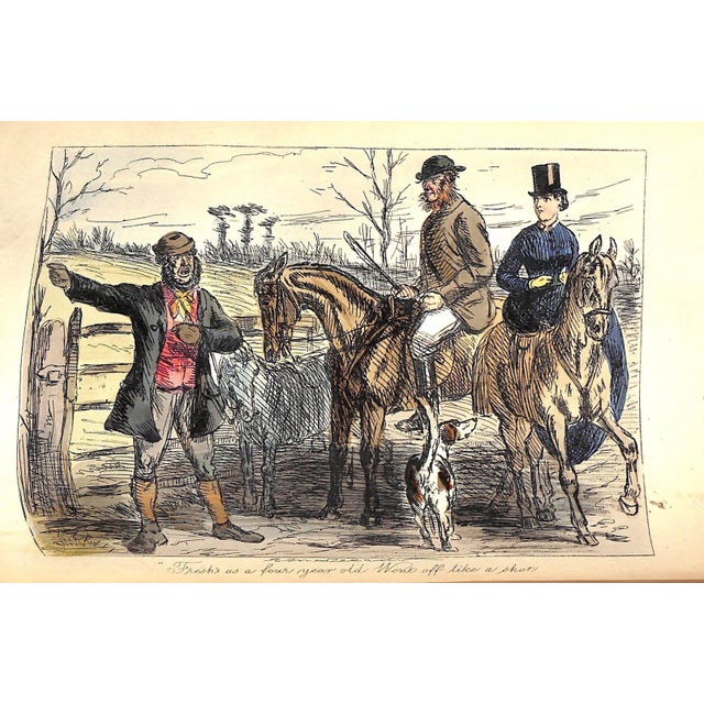 Set of 2 "Mr. Romford's Hounds & Plain or Ringlets?" Book 1865 Leech, John and Browne, h.k. For Sale - Image 18 of 18