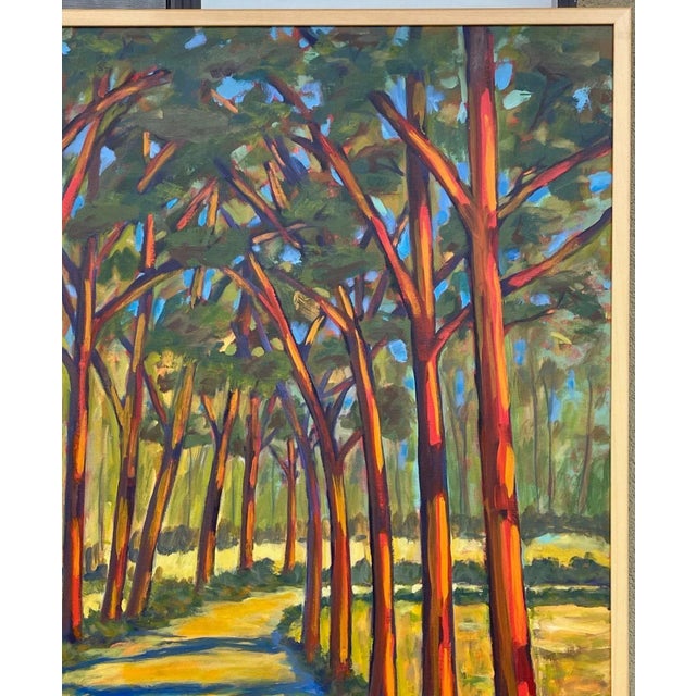 Impressionist “Sunset Light” Large Impressionist Oil on Canvas Painting by Joao De Brito - For Sale - Image 3 of 8