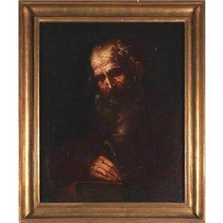 Circle of Giacinto Brandi, St. Peter, 17th Century, Oil on Canvas, Framed For Sale