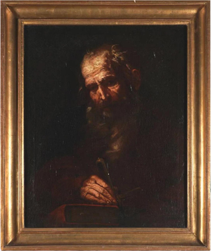 Circle of Giacinto Brandi, St. Peter, 17th Century, Oil on Canvas, Framed