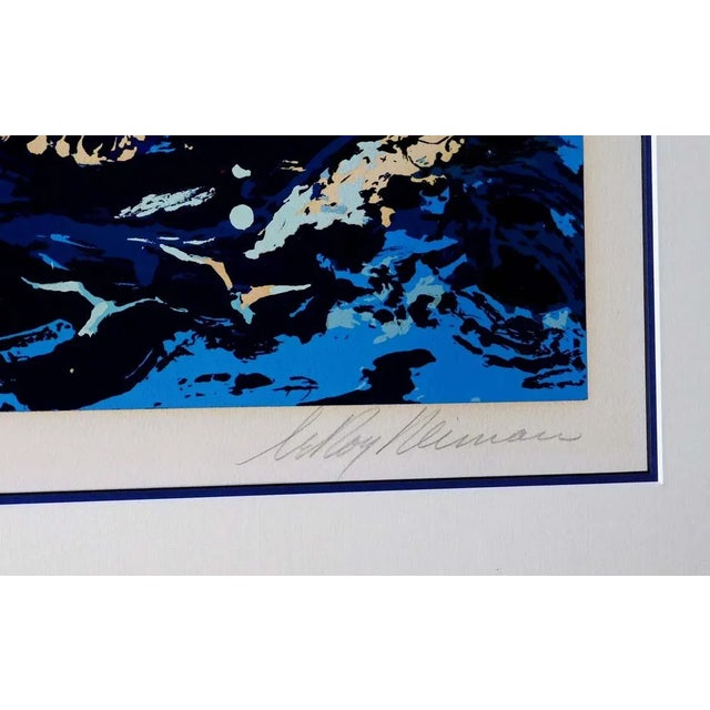 1990s 1990s LeRoy Neiman Blue Whale Signed Limited Edition Serigraph For Sale - Image 5 of 7