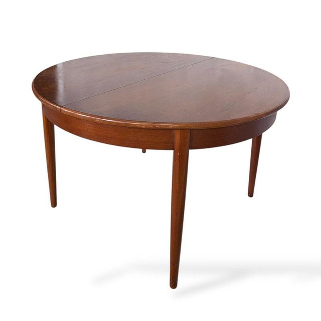 1960s Mid-Century Extending Teak Dining Table Round to Oval Butterfly Leaf Table from Elliotts of Newbury, 1960s For Sale - Image 5 of 11