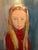 Large Mid Century Portrait of a Girl For Sale - Image 4 of 12