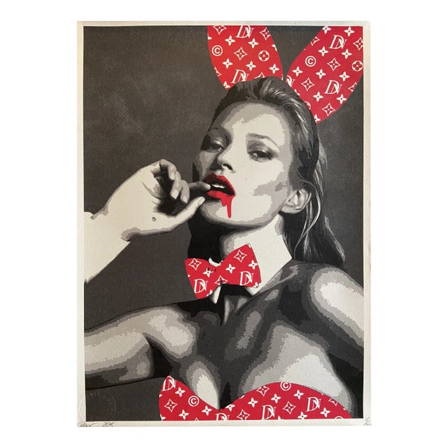 Death NYC, Kate Moss Red, 2015, Print For Sale