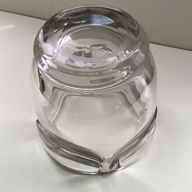 1950s Vintage Polish Blown Crystal Ice Bucket Container For Sale - Image 5 of 6