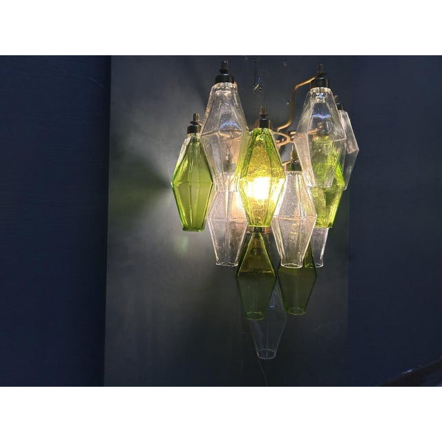 Murano Glass Poliedri Sconces, Italy, 1980s, Set of 2 For Sale - Image 3 of 13