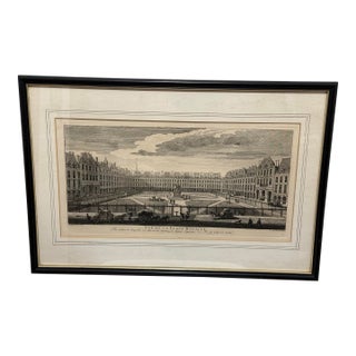 18th Century Vue De La Place Royalle Print Jacques Rigaud Musee Du Louvre For Sale