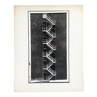 Robert Collier Industrial Staircase Photograph For Sale