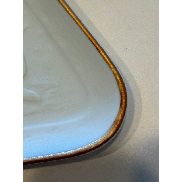 Late 20th Century Les Griffes Collection D’Art Bisque Plates Styled After Joe Descomps - Limoges France - Set of 8 For Sale - Image 13 of 13