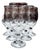 1970s Nachtmann Amaris Crystal Tulip Glasses - Set of 6 For Sale