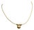 1990s 18K Gold Hand-Rolled Chain with Gold Pendant For Sale