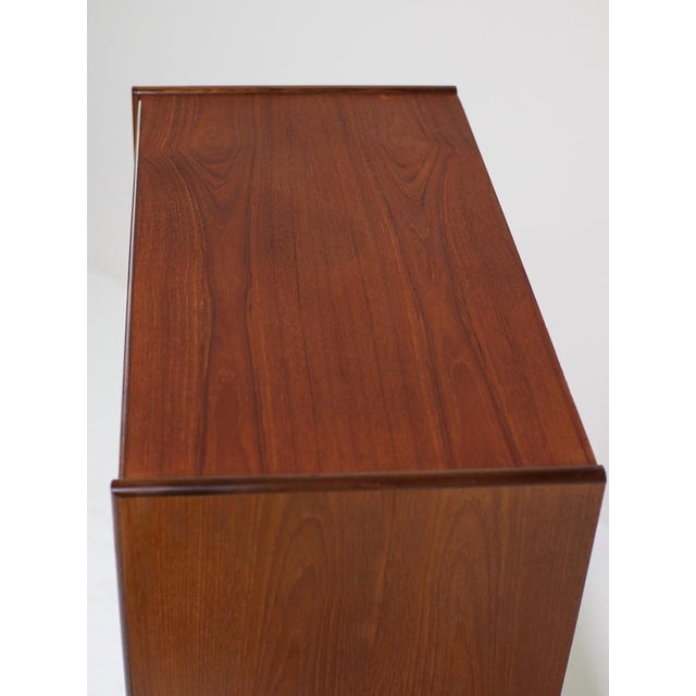 Brown Tall Vintage Danish Teak Chest of Drawers, 1960s For Sale - Image 8 of 11