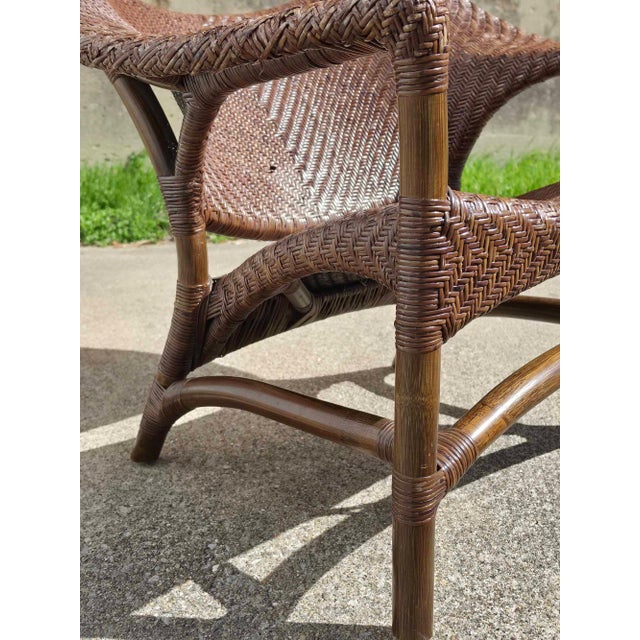 Asian Yuzuro Yamakawa Lounge Chair and Ottoman For Sale - Image 3 of 10