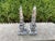 Pair of Vintage Italian Marble Obelisks For Sale - Image 4 of 10