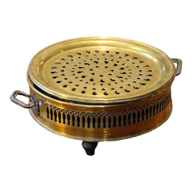 French Brass Plate Foot Warmer For Sale