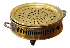 French Brass Plate Foot Warmer