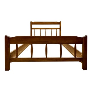 Vintage Twin Size Mission Oak Arts and Crafts Style Bed For Sale