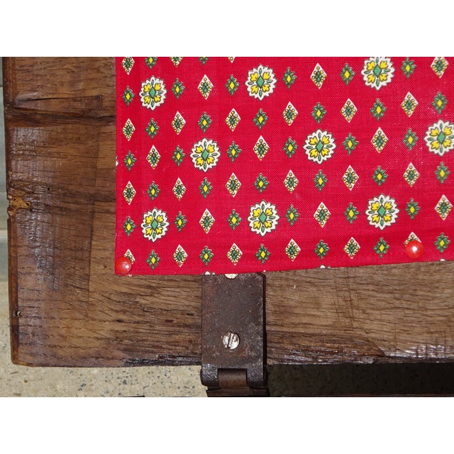 Antique Louis XIII Style Oak Storage Bench For Sale - Image 10 of 18